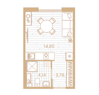 Студия от 5.4 млн ₽
